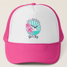 Personalisierte Retro Girl's Trip Tropical