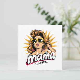 Personalisierte Retro-Mama-Pop-Art 1