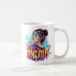 Personalisierte Retro-Mama-Pop-Art (13) Kaffeetasse