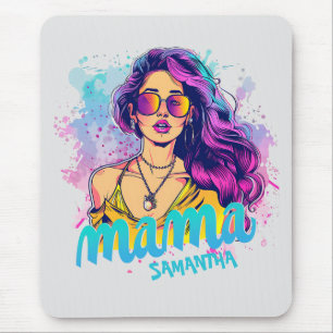 Personalisierte Retro-Mama-Pop-Art (15) Mousepad