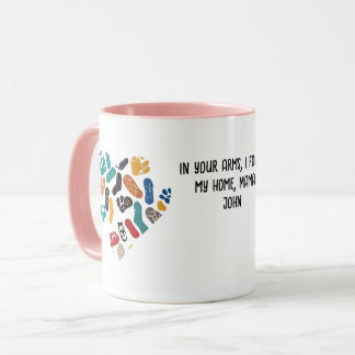 Personalisierte Retro-Minimalistische Seezungenmar Tasse