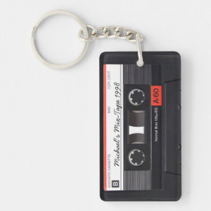 Personalisierte Retro Mischung-Band Schlüsselkett Schlüsselanhänger