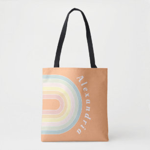 Personalisierte Retro-Regenbogenpastel