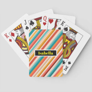 Personalisierte Retro Strip Poker Karten Bunt Spielkarten