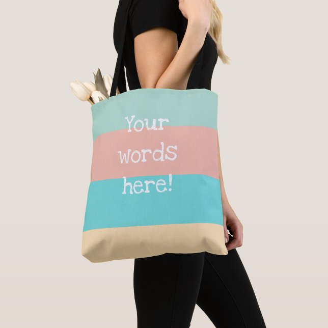 Personalisierte Retro-Tasche aus den 70er Jahren (Von Nahem)