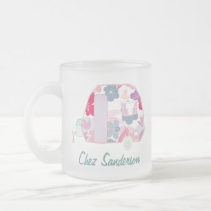 Personalisierte Retro-Wohnwagen-Kaffeetassen Mattglastasse