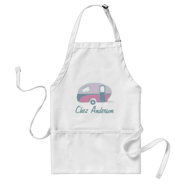 Personalisierte Retro-Wohnwagen-Schürzen Schürze (Vorne)