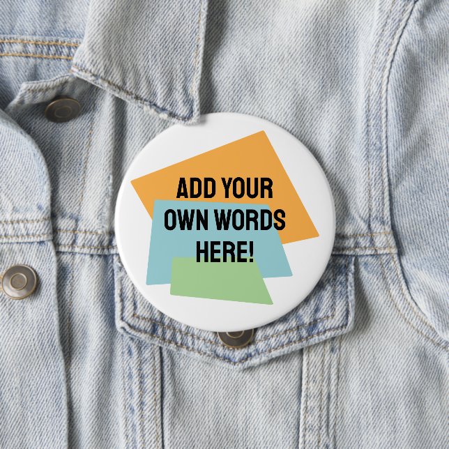 Personalisierte Retroformen Button (Beispiel)