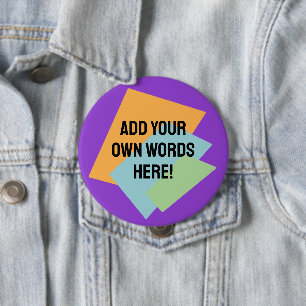 Personalisierte Retroformen Button