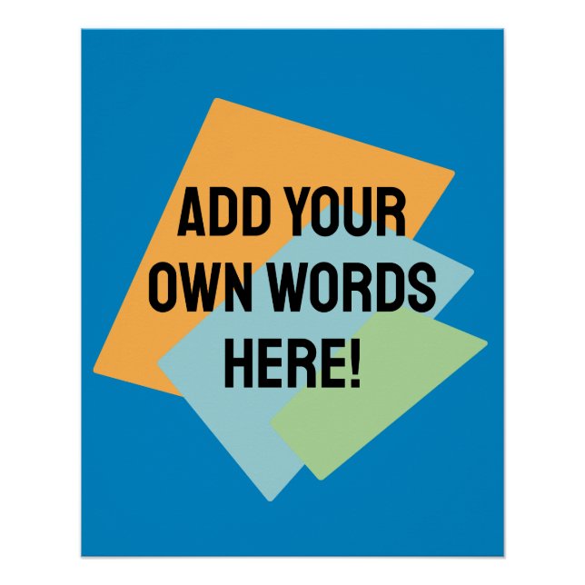 Personalisierte Retroformen Poster (Vorderseite)