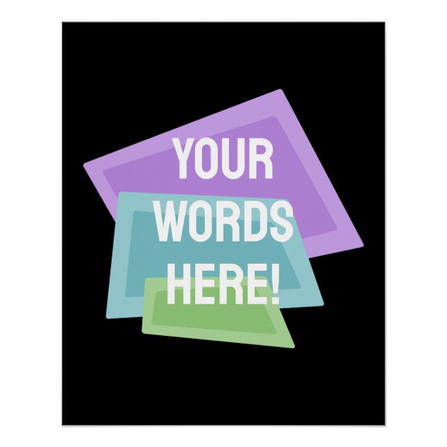 Personalisierte Retroformen Poster (Vorderseite)