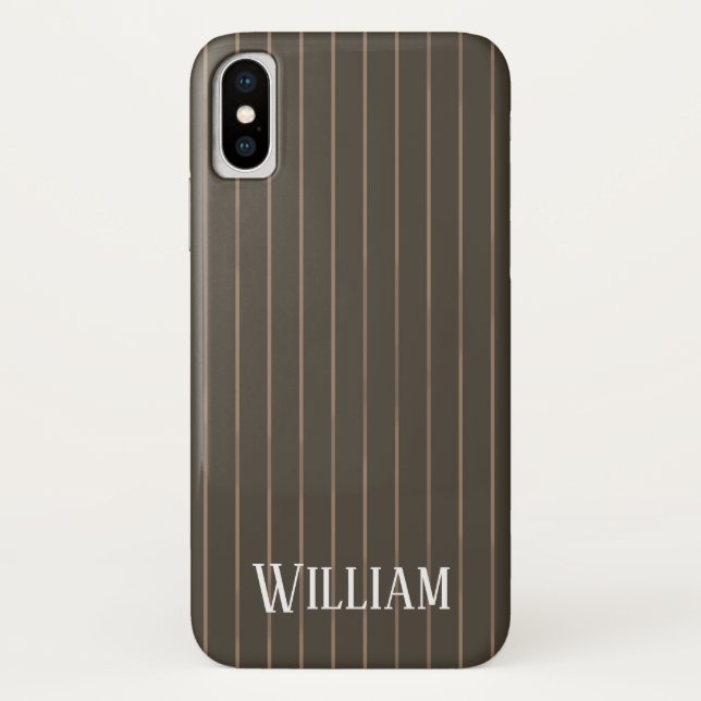Personalisierte Retropinstreifen Case-Mate iPhone Hülle (Rückseite)