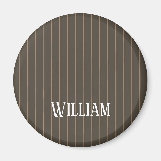 Personalisierte Retropinstreifen Magnet (Vorne)