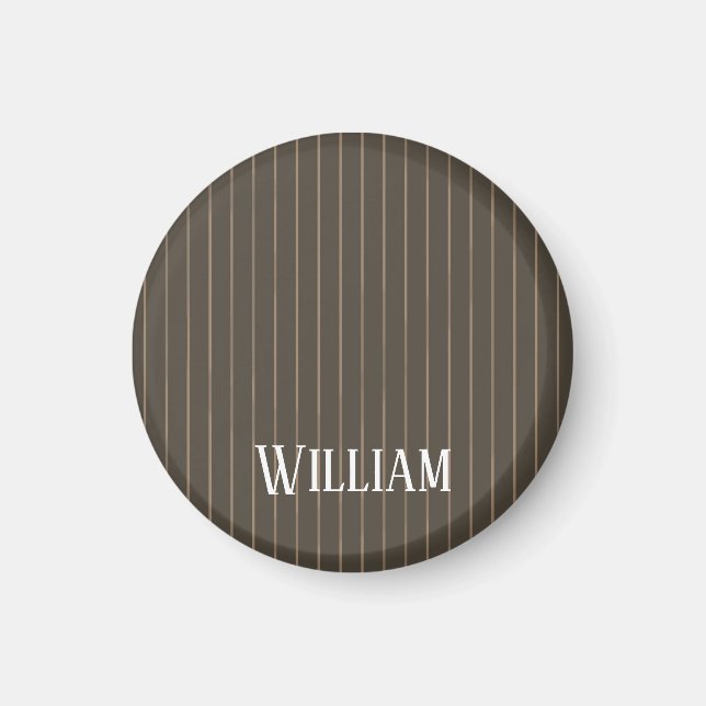 Personalisierte Retropinstreifen Magnet (Vorne)