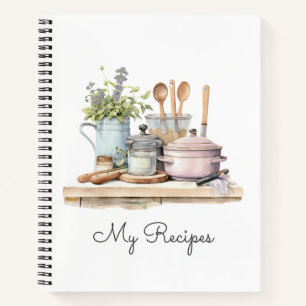 Personalisierte Rezepte 3 Ring Binder Notizbuch