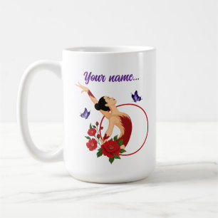Personalisierte Rhythmische Gymnastik Kaffeetasse