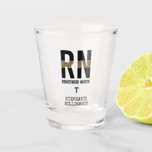 Personalisierte RN-Geschenke für Krankenschwester Schnapsglas
