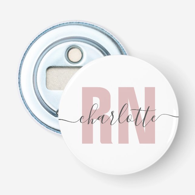 Personalisierte RN-Geschenke für Krankenschwestern Flaschenöffner (Vorderseite)