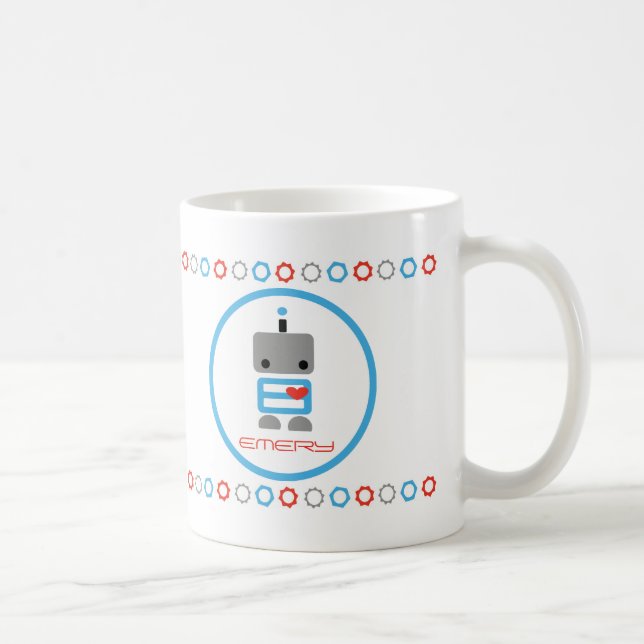 Personalisierte Roboter-Tasse Kaffeetasse (Rechts)
