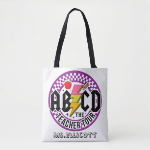 Personalisierte Rock Band Inspiriert Teacher Tote 