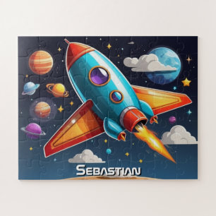 Personalisierte Rocket Adventure Mission Puzzle