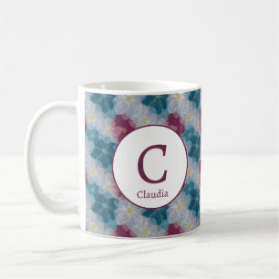 Personalisierte romantische Frühlingsblumen für Mä Kaffeetasse