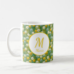 Personalisierte romantische Frühlingsblumen für Mä Kaffeetasse