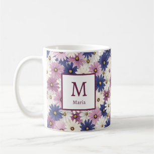 Personalisierte romantische Frühlingsblumen für Mä Kaffeetasse
