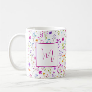 Personalisierte romantische Frühlingsblumen für Mä Kaffeetasse