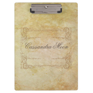 Personalisierte romantische Vintage Klemmbrett