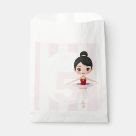 Personalisierte Rosa Ballerina Tanz Mädchen Party Geschenktütchen