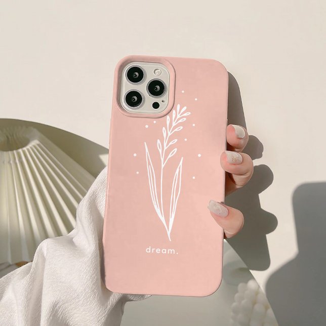 Personalisierte, rosa, bläserne Ästhetik Case-Mate iPhone Hülle (Von Creator hochgeladen)