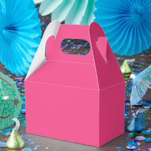 Personalisierte rosa Geschenkboxen – Giebel 4x2,5x Geschenkschachtel
