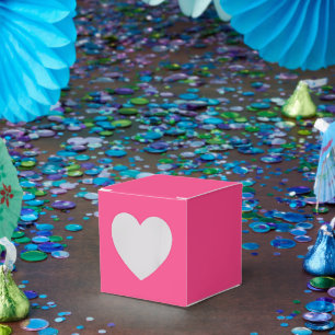 Personalisierte rosa Geschenkboxen – Herz 2x2x2 St Geschenkschachtel