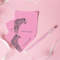 Personalisierte rosa Jaguar-Notizen