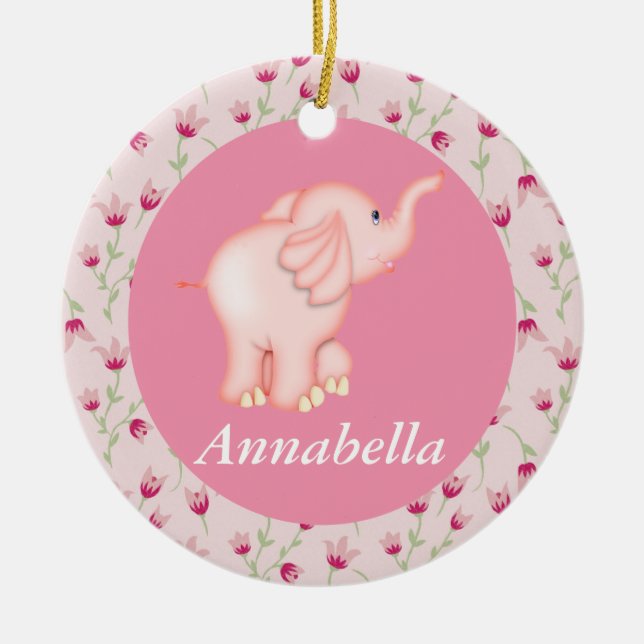 Personalisierte rosa keramikornament (Vorne)