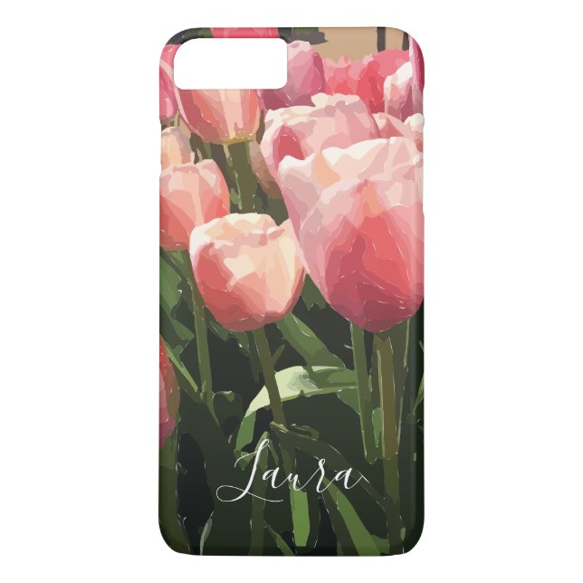 Personalisierte Rosa Korallenlippen Case-Mate iPhone Hülle (Rückseite)