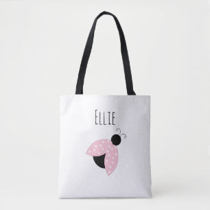 Personalisierte rosa Marienkäfer-Tasche