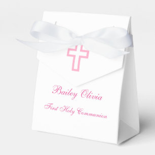 Personalisierte rosa Querzelt-Bevorzugungs-Kästen Geschenkschachtel