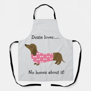 Personalisierte rosa Schürze für Dachshund-Freunde