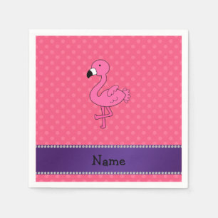 Personalisierte rosa serviette