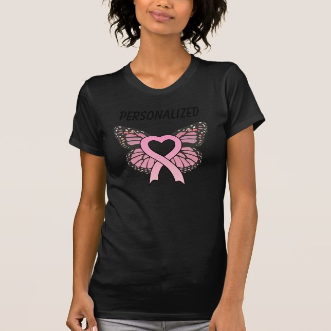 Personalisierte rosa T-Shirt (Vorderseite)