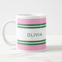 Personalisierte Rosa und grüne Golf