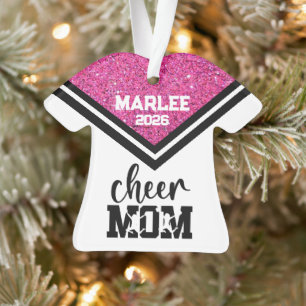 Personalisierte Rosa und Schwarz Mama Ornament