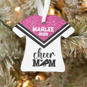 Personalisierte Rosa und Schwarz Mama Ornament