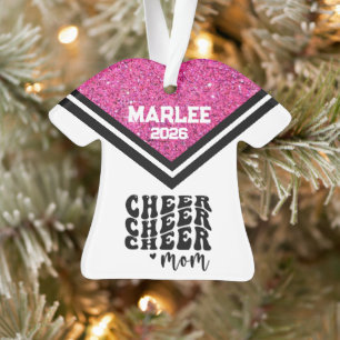 Personalisierte Rosa und Schwarz Mama Ornament