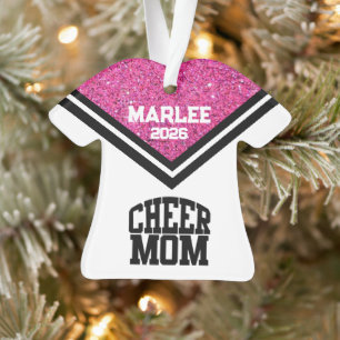 Personalisierte Rosa und Schwarz Mama Ornament