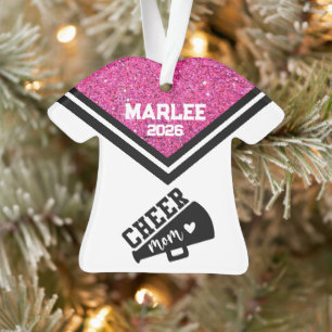 Personalisierte Rosa und Schwarz Mama Ornament