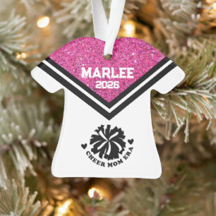 Personalisierte Rosa und Schwarz Mama Ornament