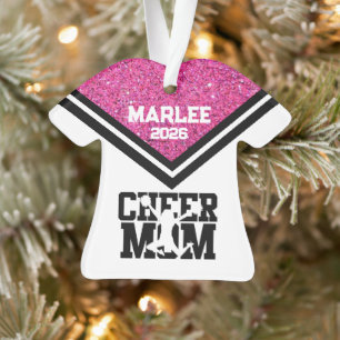 Personalisierte Rosa und Schwarz Mama Ornament
